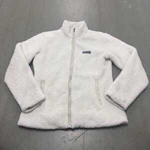 Patagonia Women's White Jacket Size M Full Zip Outdoor Lightweight Casual Coat